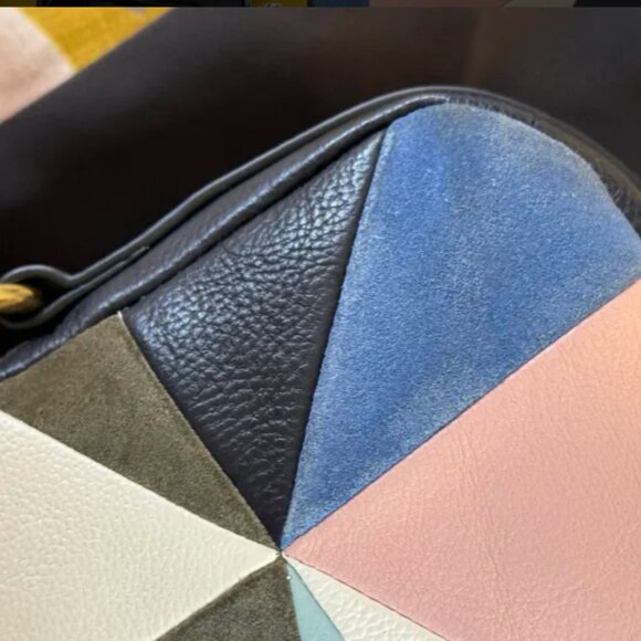 [RARE + Limited Edition] Fossil Elle Crossbody Light Patchwork Leather Bag - Picture 5 of 16